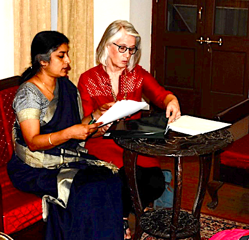 Susan Taylor MD MPH, representing Medical College of Wisconsin (MCW), and Anna Pulimood MD, Principal CMC Vellore, sign a memorandum of understanding between the two institutions, formalizing their collaboration in education, research and patient care.