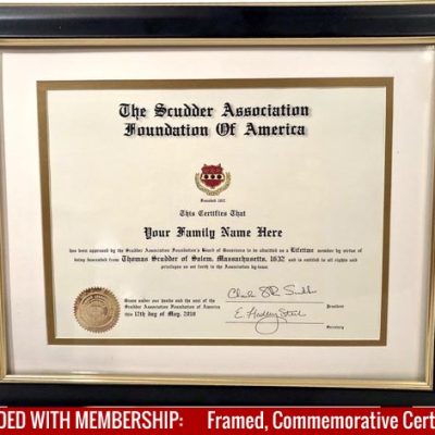 Generic Scudder Lifetime Certificate Framed