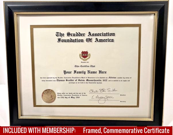 Generic Scudder Lifetime Certificate Framed